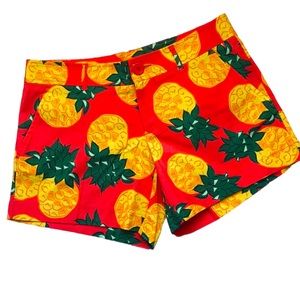 {NWT} Tracy Negoshian Pineapple Shorts Size 6